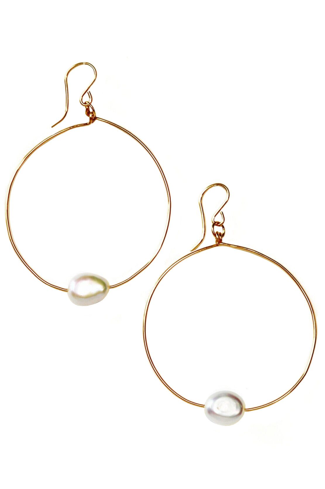 Mother of Pearl Hoops