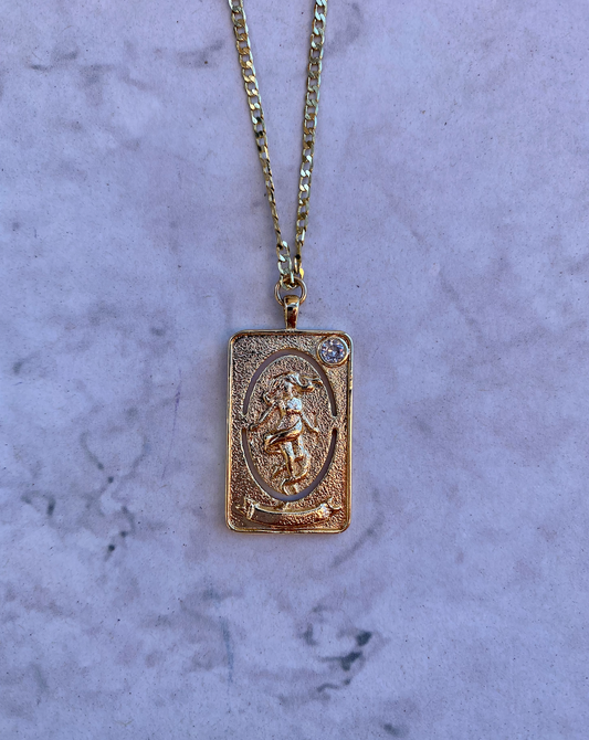 Upright World Tarot Necklace