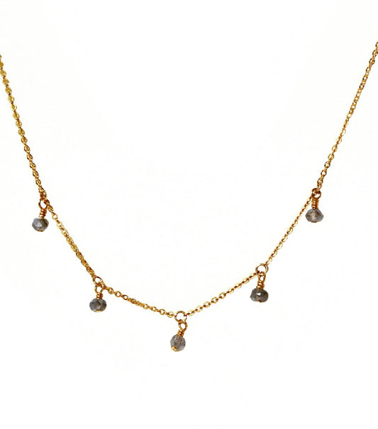 Satellite Gemstone Necklace
